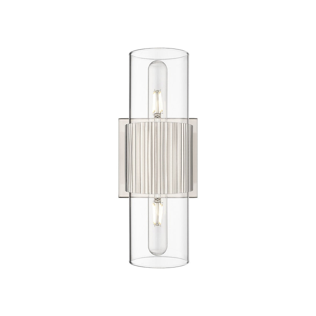 Innovations Downtown Urban 428-2WL-SN-G428-7CL Bath Vanity Light 5 in. wide - Satin Nickel