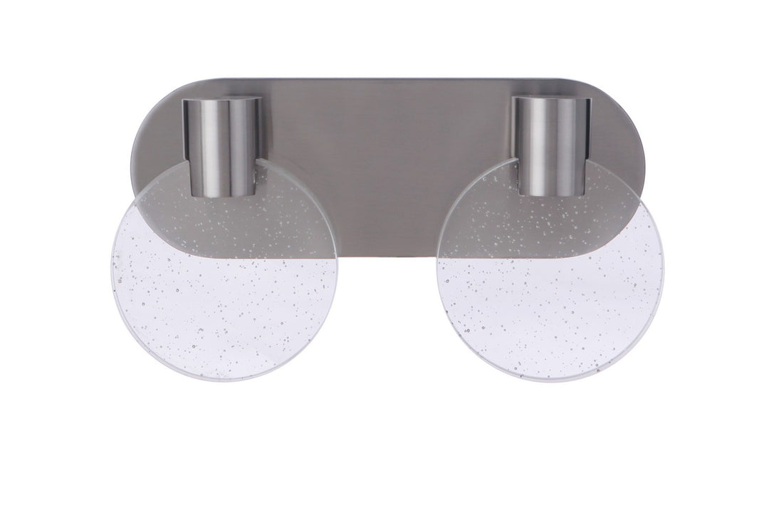 Craftmade Glisten 15114BNK-LED Bath Vanity Light 14 in. wide - Brushed Polished Nickel