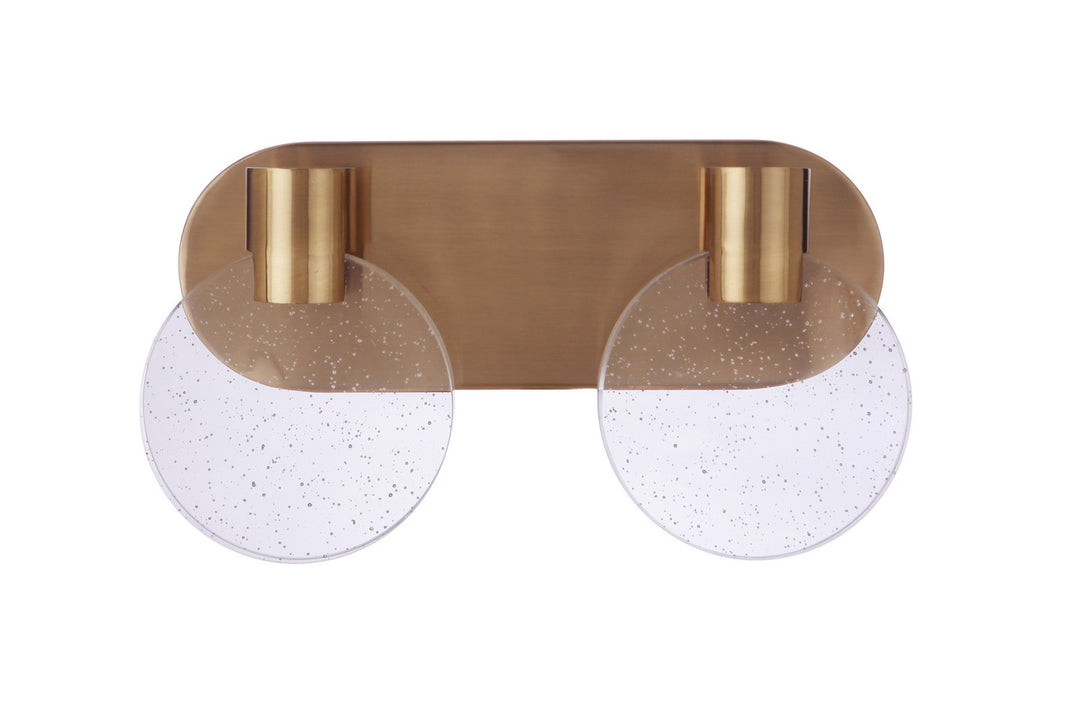 Craftmade Glisten 15114SB-LED Bath Vanity Light 14 in. wide - Satin Brass