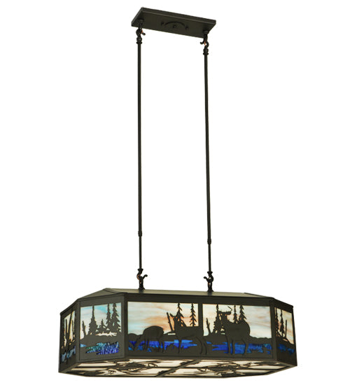Meyda Tiffany Deer Family 133373 Pendant Light - Oil Rubbed Bronze