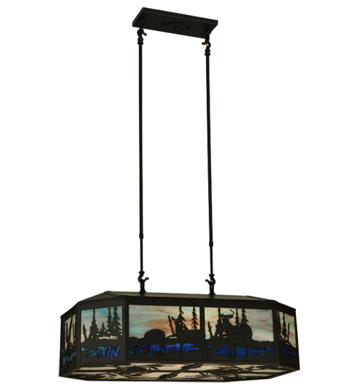 Meyda Tiffany Deer Family 133373 Pendant Light - Oil Rubbed Bronze