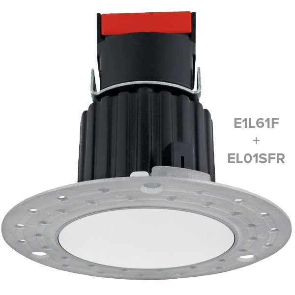 Elco Lighting E1L61F30W  1" Trimless Round Recessed Downlight Recessed Light White