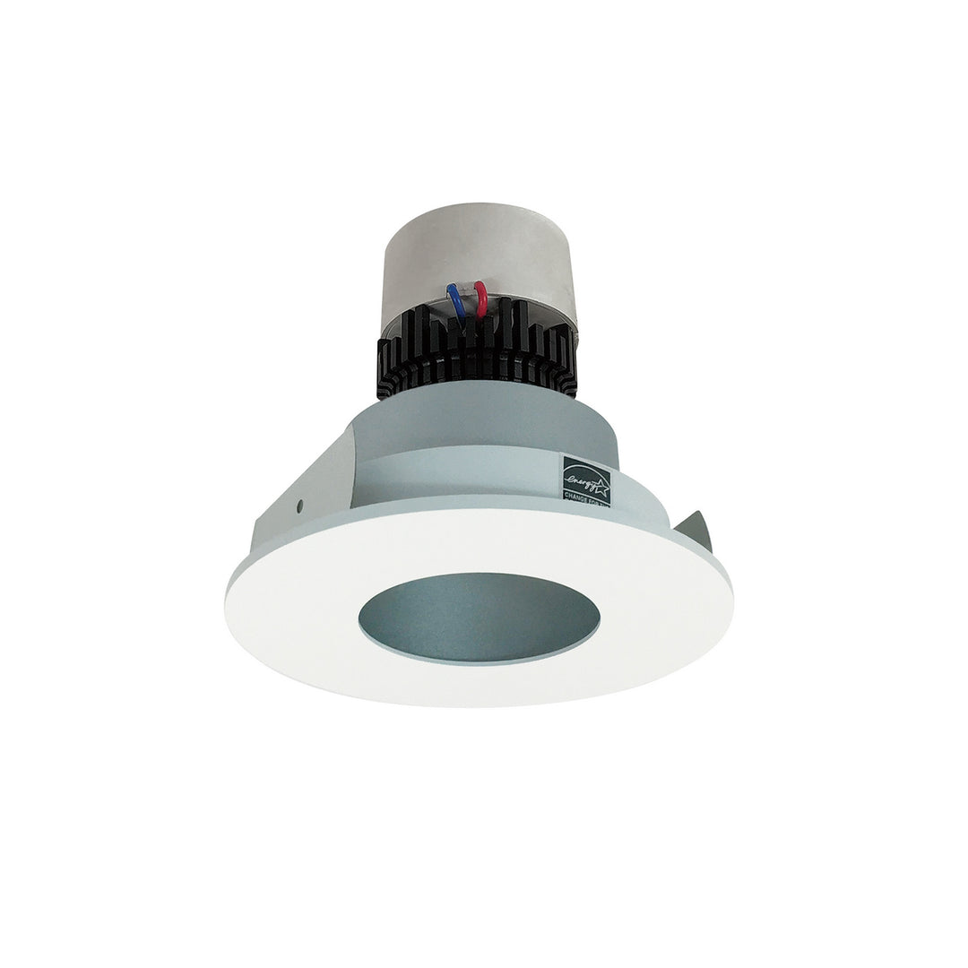 Nora Lighting NPR-4RPHCDXHZMPW Modern  Recessed Light Haze Pinhole / Matte Powder White