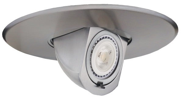 Elco Lighting EL1597N  Adjustable Pull Down Trim Recessed Light Pewter, Nickel, Silver