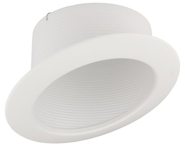 Elco Lighting EL623W  6" Sloped Baffle With Coil Springs Trim Recessed Light White
