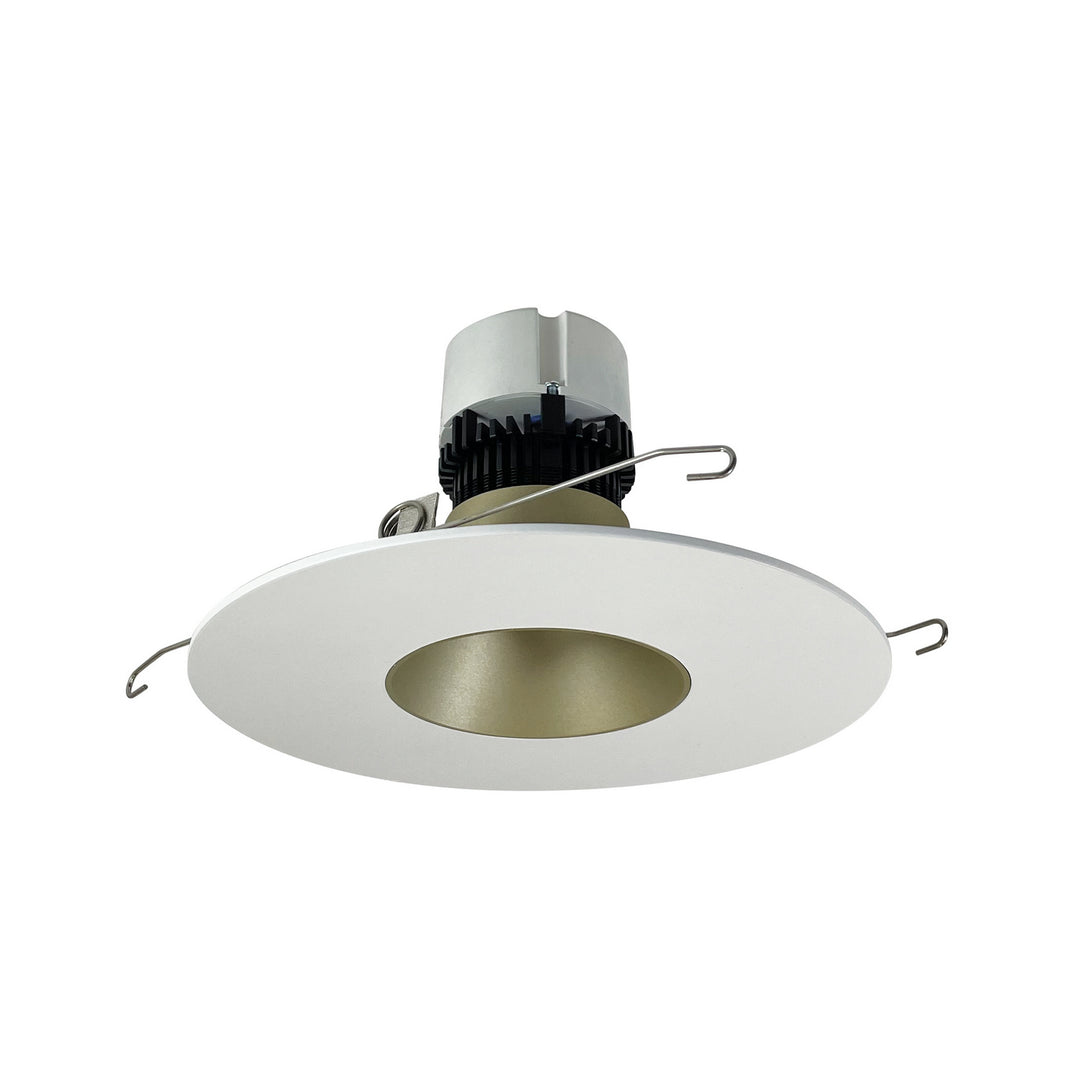 Nora Lighting NPR-56RNDC30XCHMPW Modern  Recessed Light Champagne Haze / Matte Powder White
