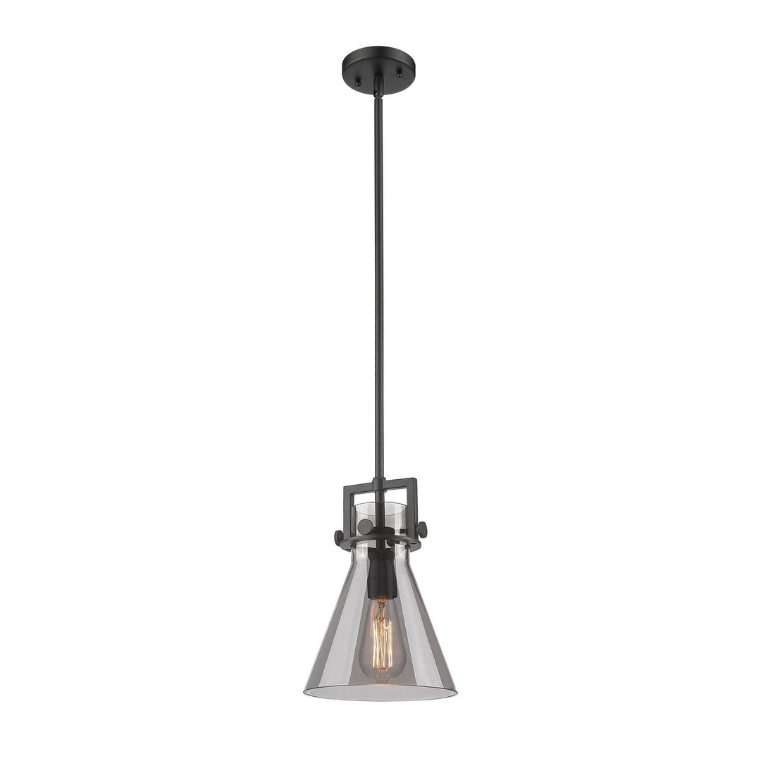 Innovations Downtown Urban 411-1SS-BK-G411-8SM Pendant Light - Matte Black