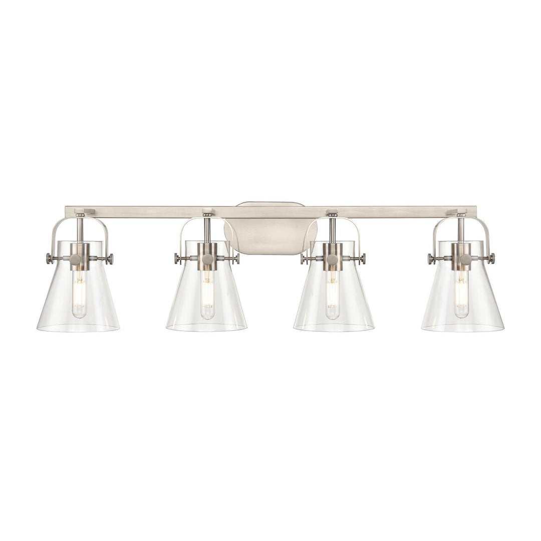 Innovations Downtown Urban 423-4W-SN-G411-6CL Bath Vanity Light 37 in. wide - Satin Nickel