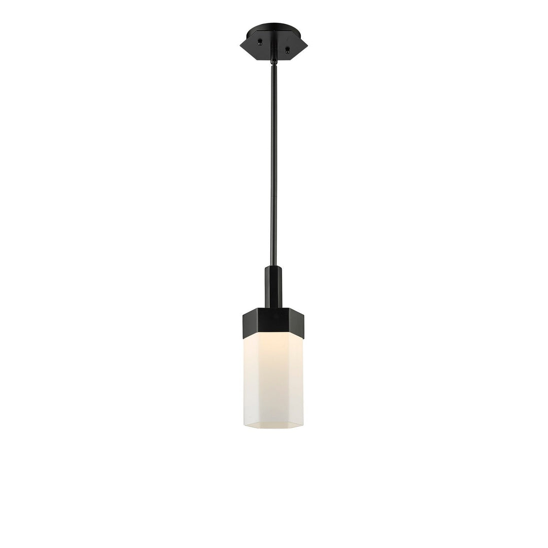 Innovations Downtown Urban 427-1S-BK-G427-9WH Pendant Light - Matte Black