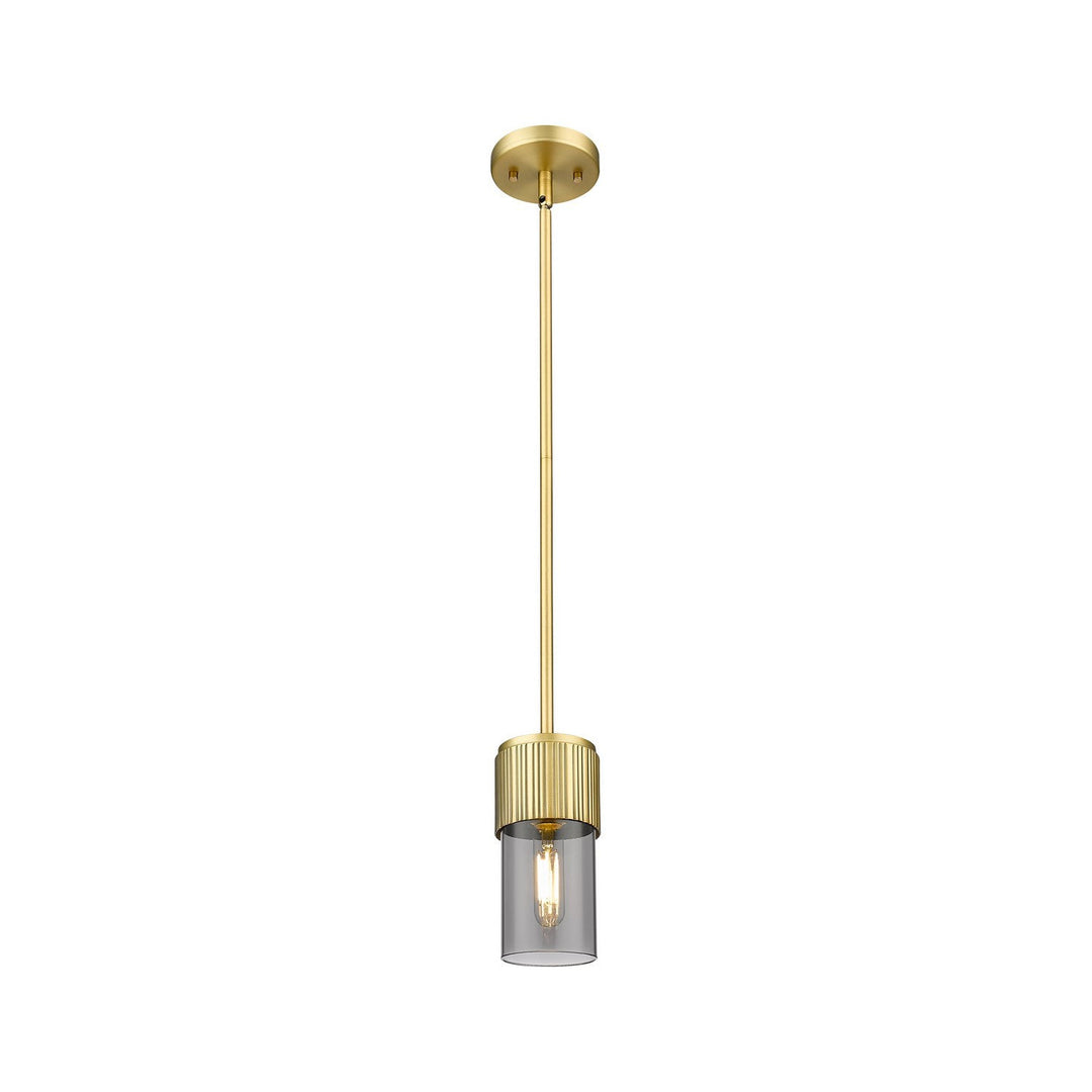 Innovations Downtown Urban 428-1S-BB-G428-7SM Pendant Light - Brushed Brass