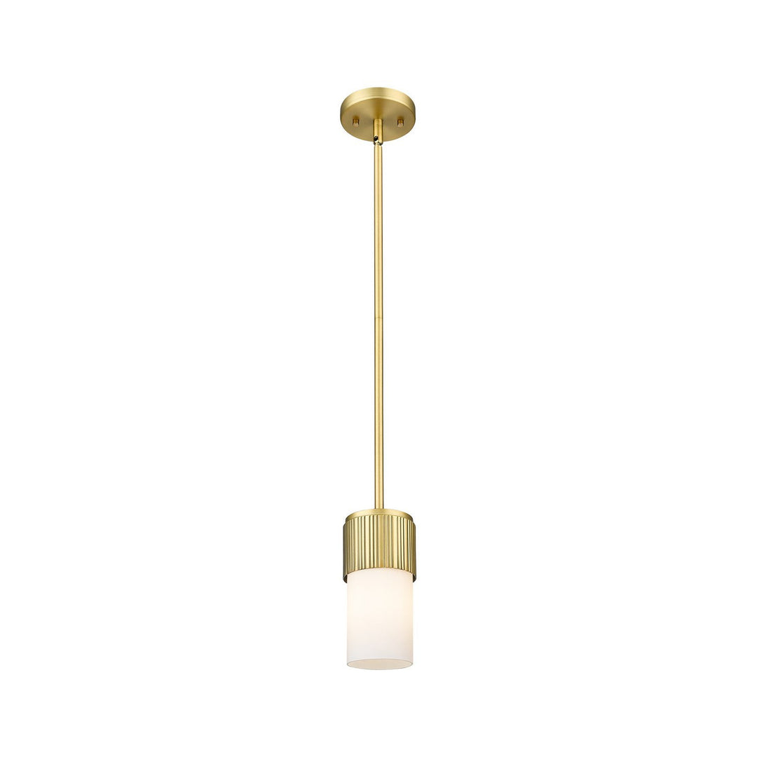 Innovations Downtown Urban 428-1S-BB-G428-7WH Pendant Light - Brushed Brass