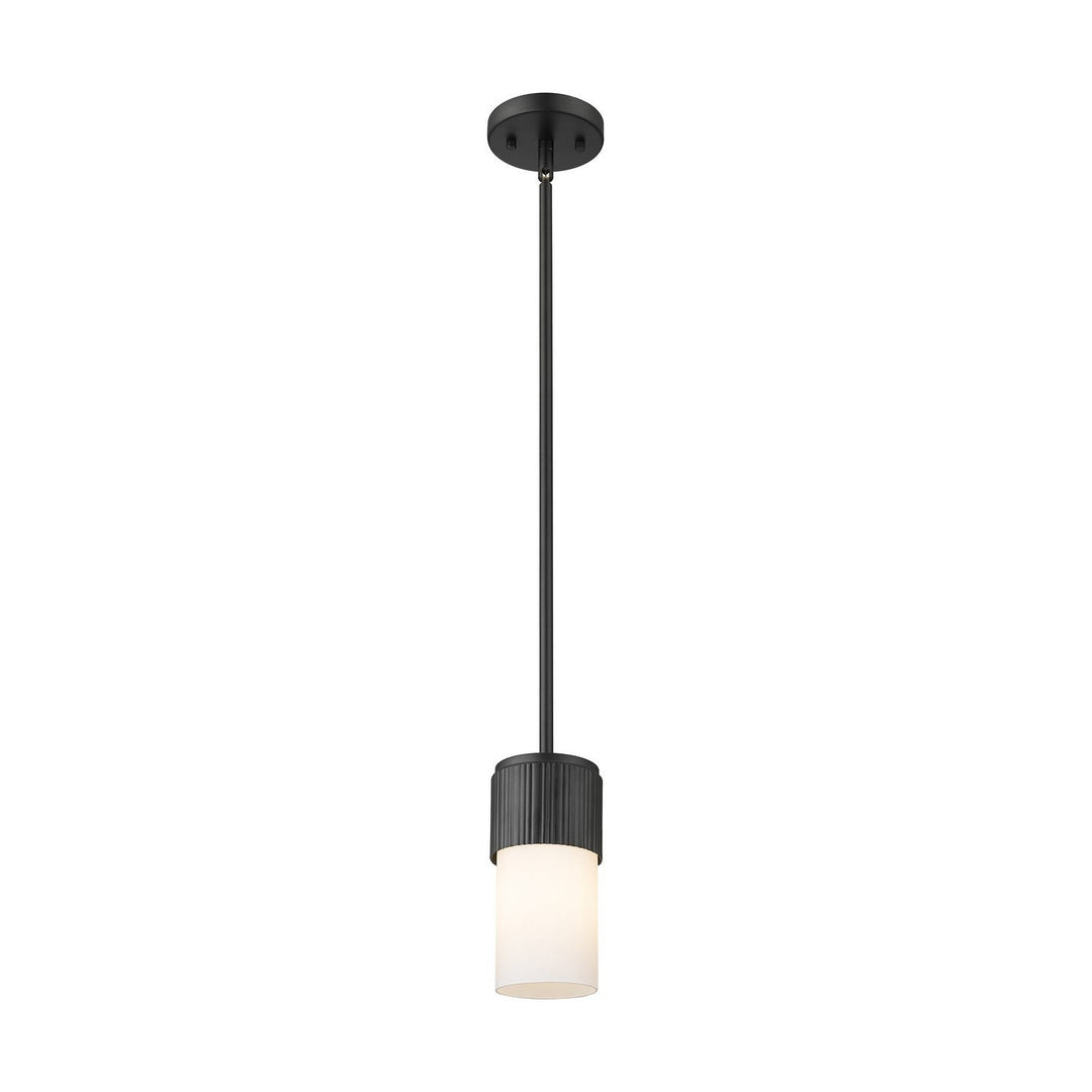 Innovations Downtown Urban 428-1S-BK-G428-7WH Pendant Light - Matte Black