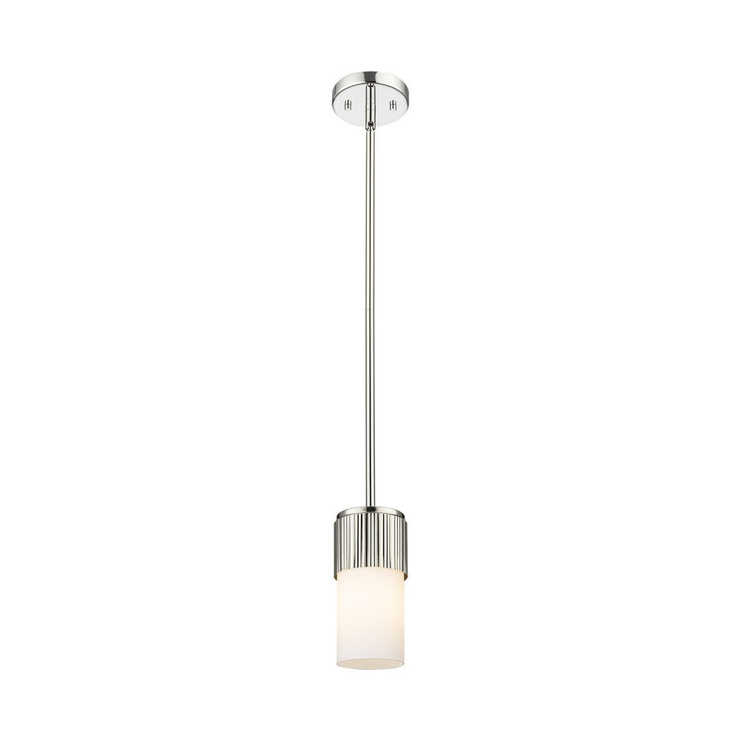 Innovations Downtown Urban 428-1S-PN-G428-7WH Pendant Light - Polished Nickel