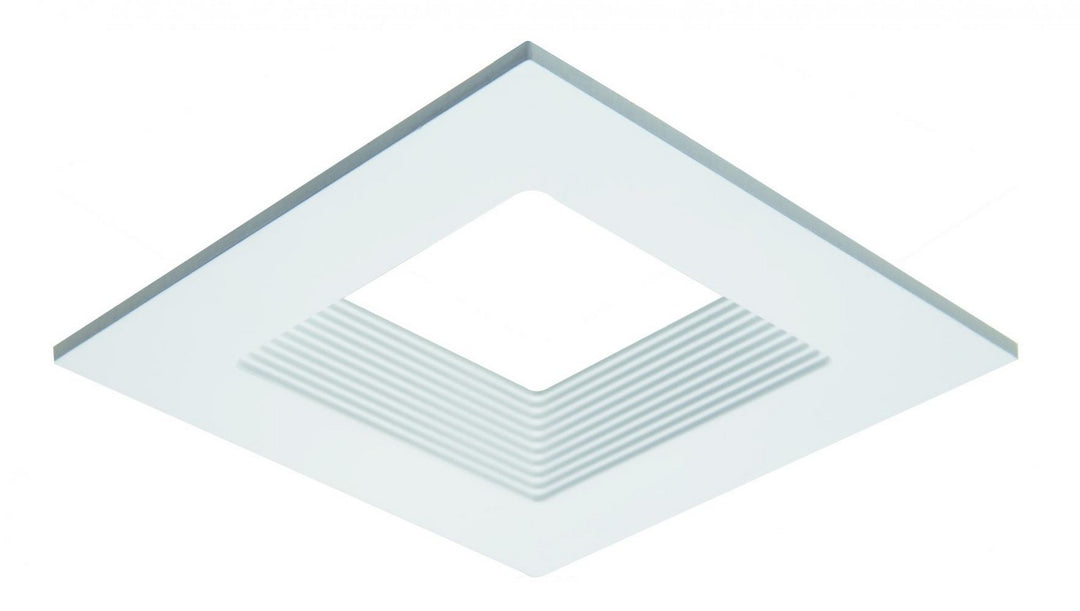 Elco Lighting ELL4816W  Die-Cast Square Baffle Trim Recessed Light White