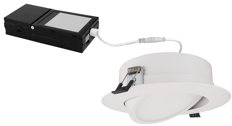 Elco Lighting ERT613CT5DXW  Led Recessed Gimbal Downlight With 5-Cct Switch Recessed Light White