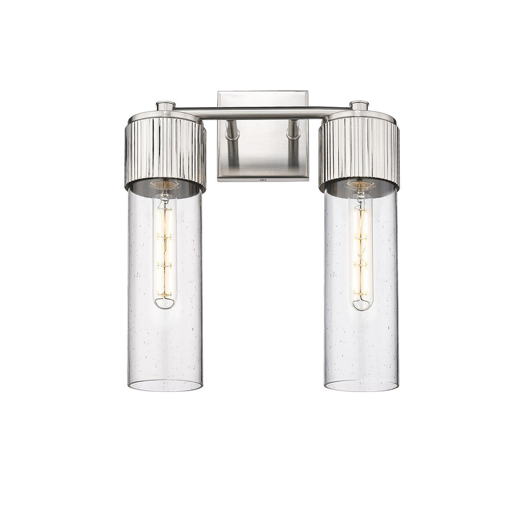 Innovations Downtown Urban 428-2W-SN-G428-12SDY Bath Vanity Light 14 in. wide - Satin Nickel