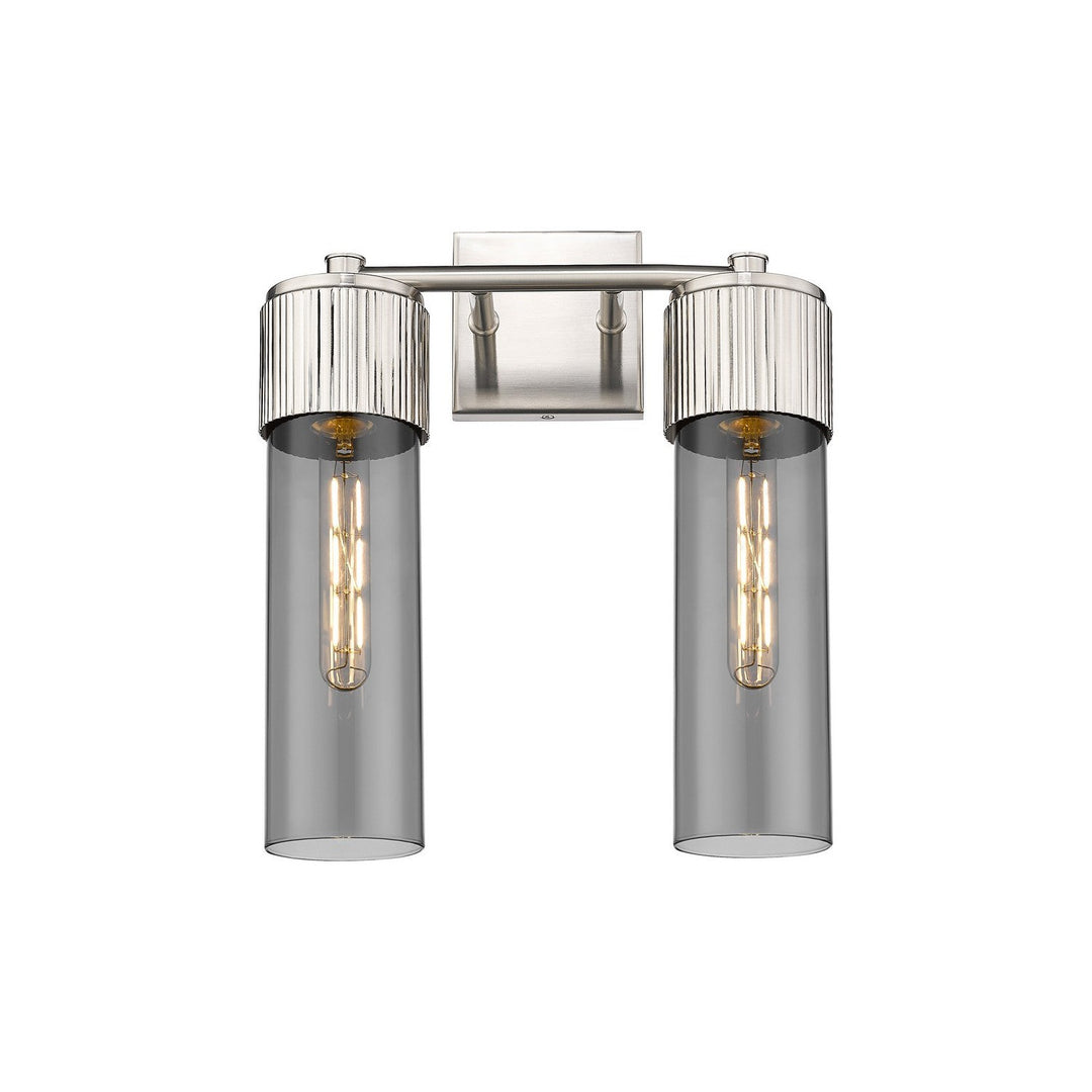 Innovations Downtown Urban 428-2W-SN-G428-12SM Bath Vanity Light 14 in. wide - Satin Nickel
