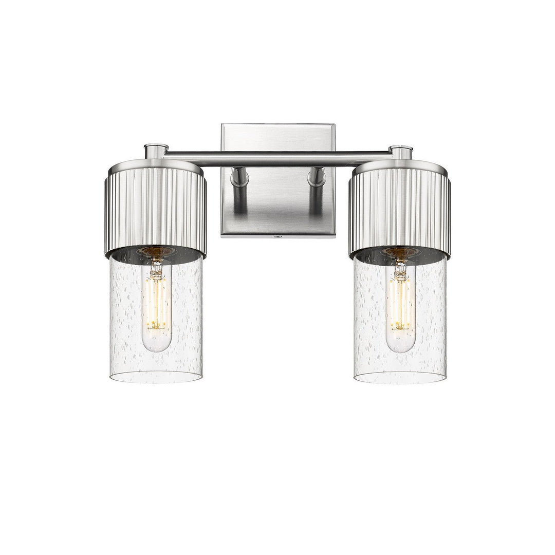 Innovations Downtown Urban 428-2W-SN-G428-7SDY Bath Vanity Light 14 in. wide - Satin Nickel