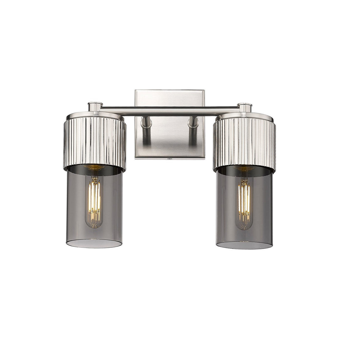 Innovations Downtown Urban 428-2W-SN-G428-7SM Bath Vanity Light 14 in. wide - Satin Nickel