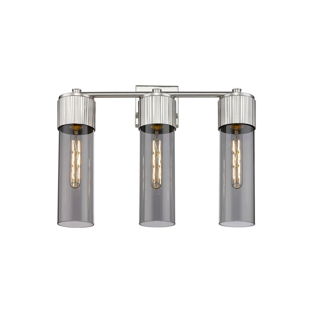 Innovations Downtown Urban 428-3W-SN-G428-12SM Bath Vanity Light 21 in. wide - Satin Nickel