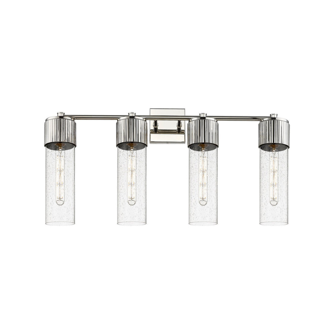 Innovations Downtown Urban 428-4W-PN-G428-12SDY Bath Vanity Light 31 in. wide - Polished Nickel