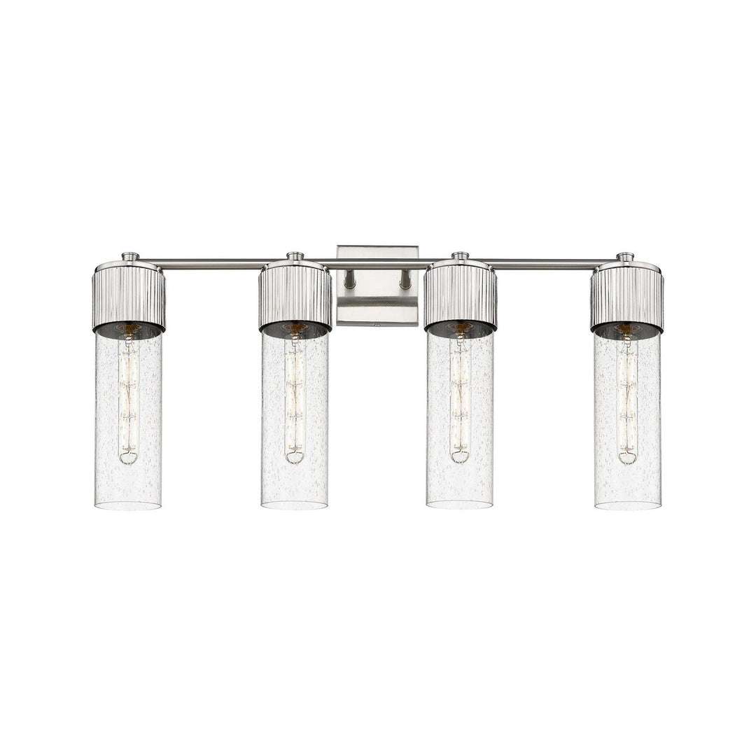 Innovations Downtown Urban 428-4W-SN-G428-12SDY Bath Vanity Light 31 in. wide - Satin Nickel