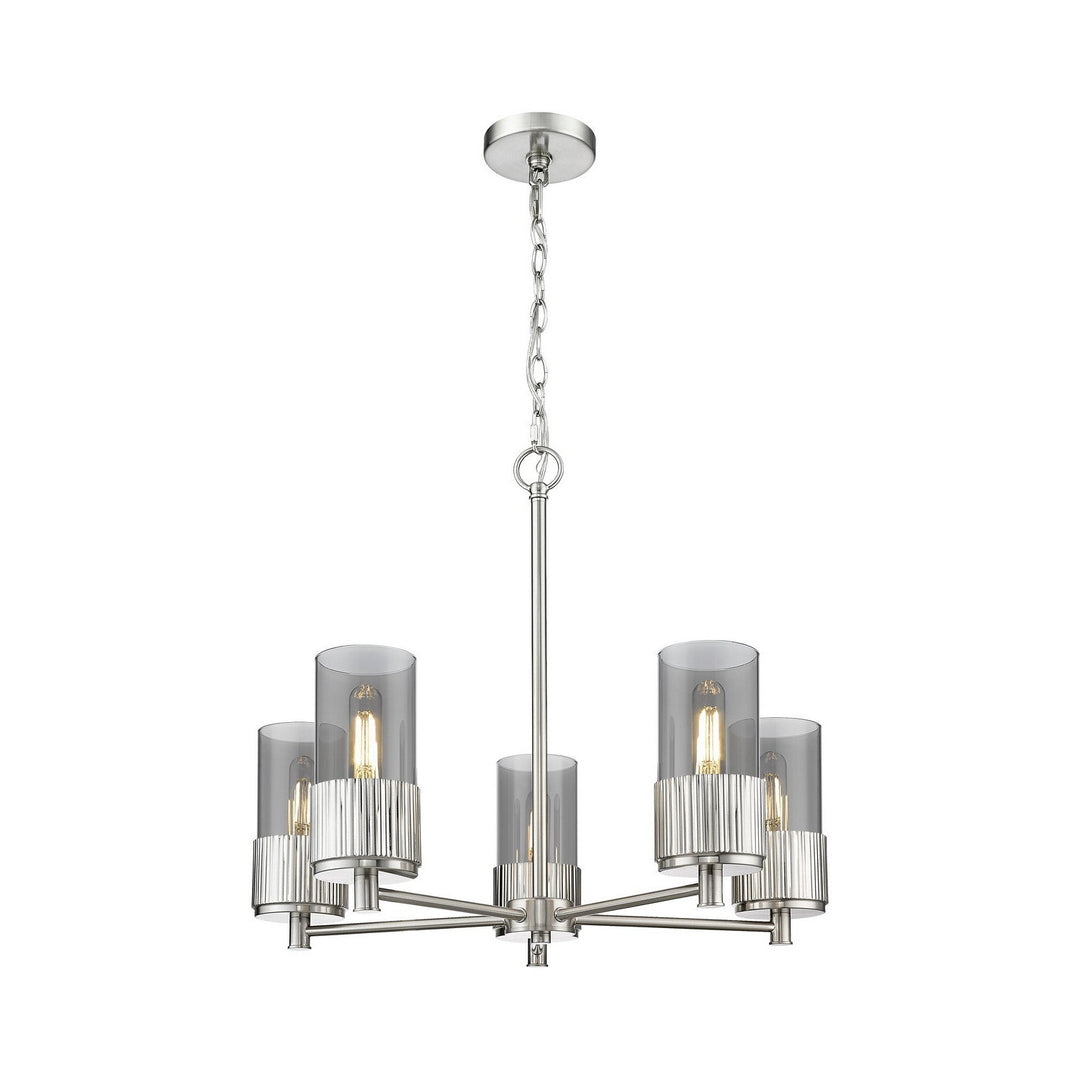 Innovations Downtown Urban 428-5CR-SN-G428-7SM Chandelier Light - Satin Nickel