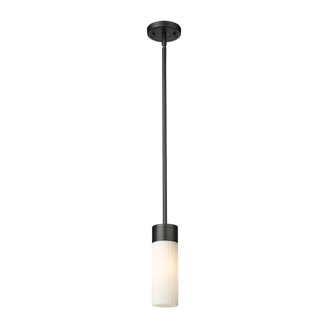 Innovations Downtown Urban 429-1S-BK-G429-8WH Pendant Light - Matte Black
