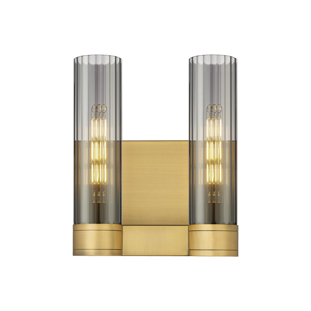 Innovations Downtown Urban 429-2W-BB-G429-11SM Bath Vanity Light 11 in. wide - Brushed Brass