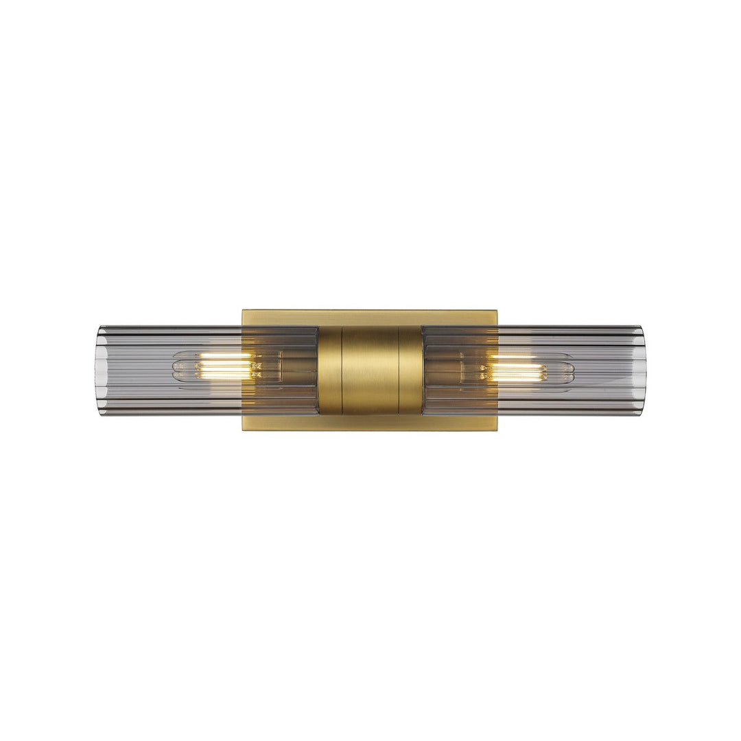 Innovations Downtown Urban 429-2WL-BB-G429-8SM Bath Vanity Light 5 in. wide - Brushed Brass