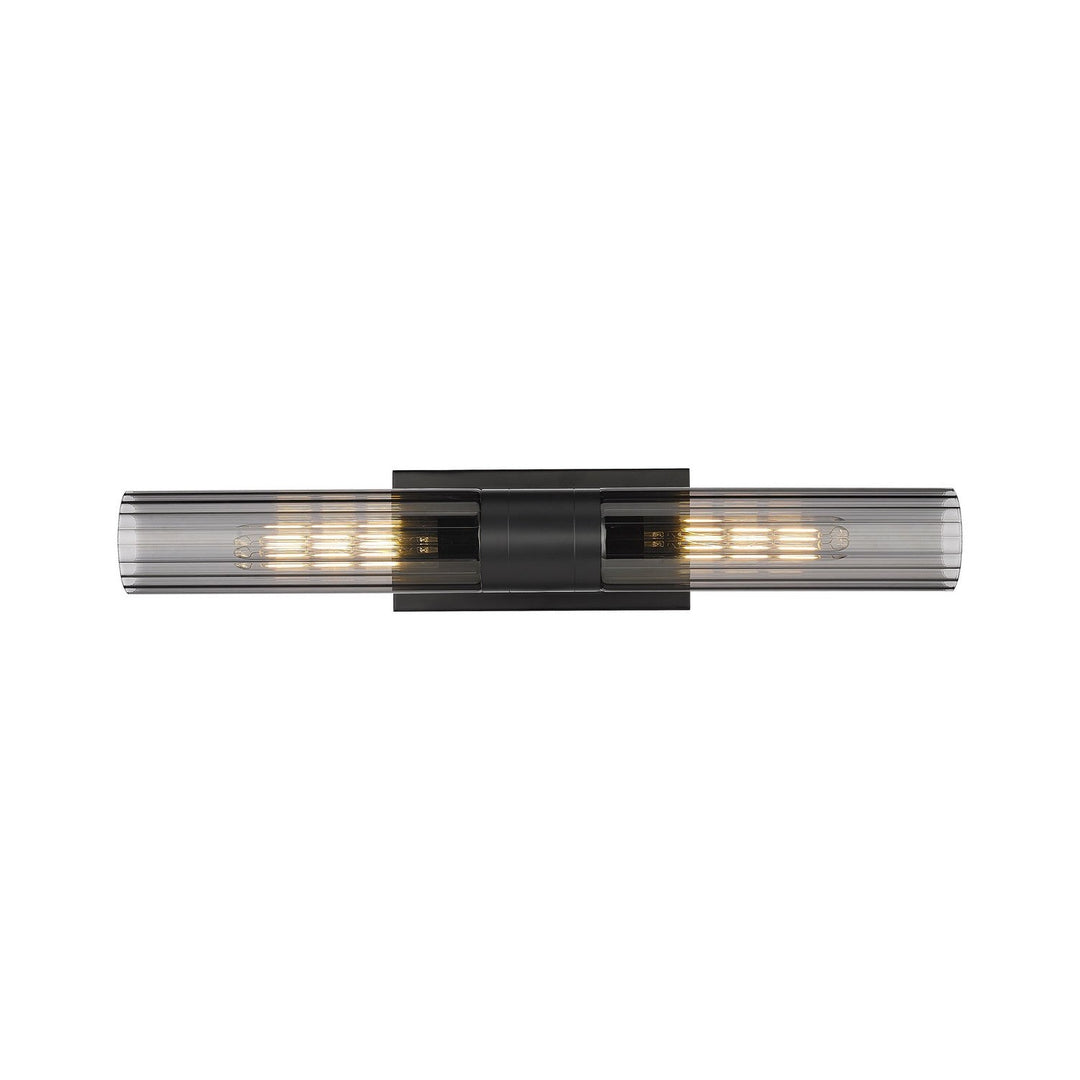 Innovations Downtown Urban 429-2WL-BK-G429-11SM Bath Vanity Light 5 in. wide - Matte Black