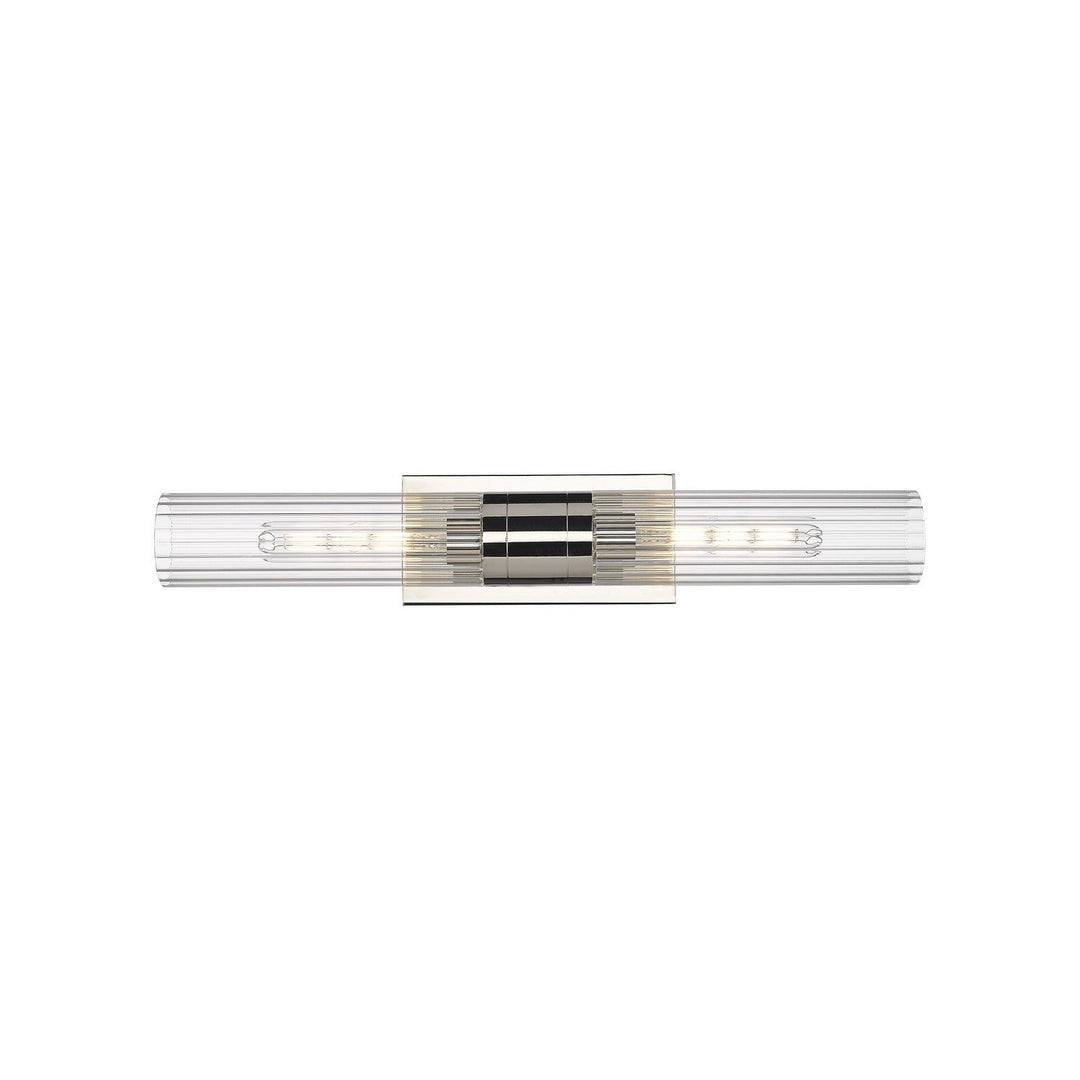 Innovations Downtown Urban 429-2WL-PN-G429-11CL Bath Vanity Light 5 in. wide - Polished Nickel