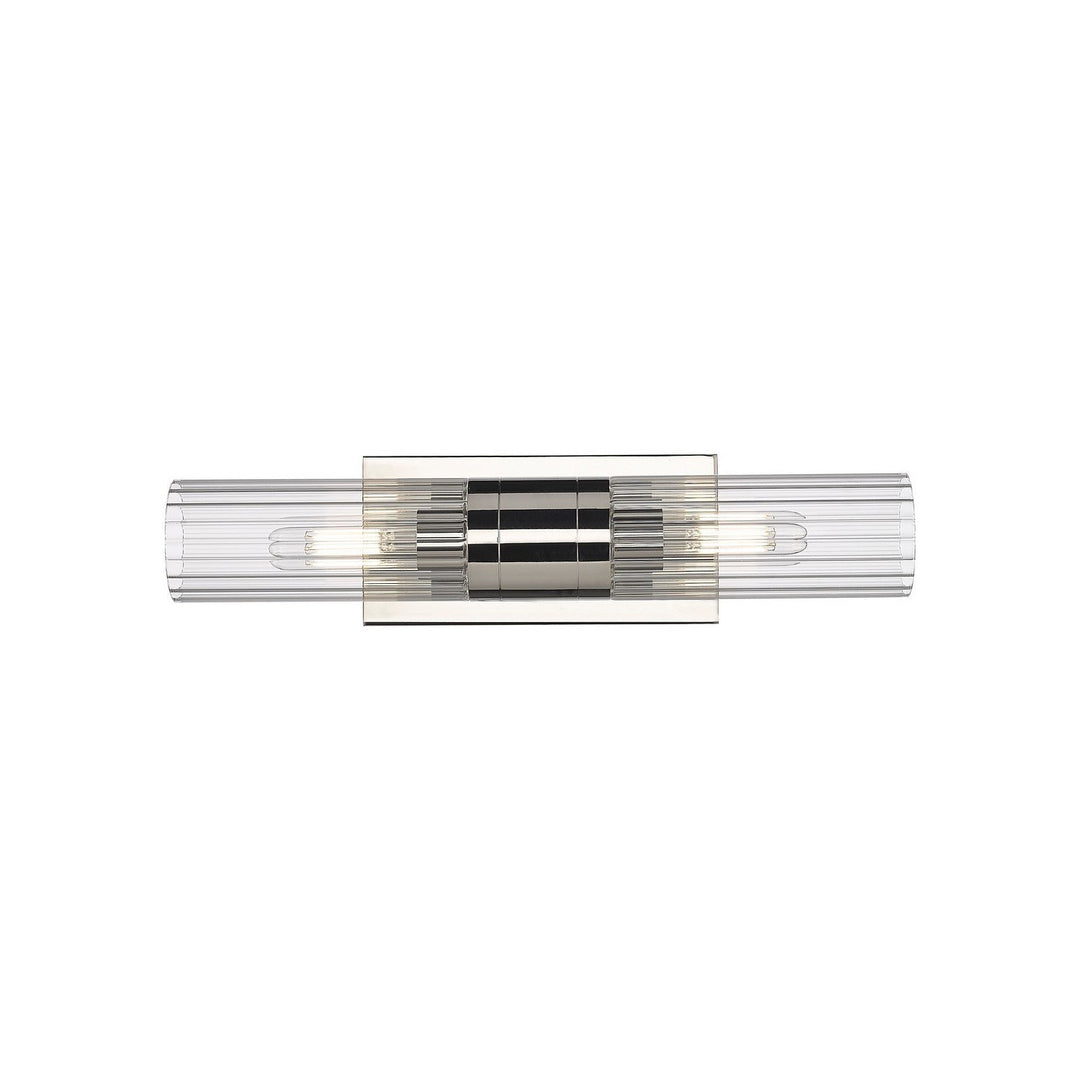 Innovations Downtown Urban 429-2WL-PN-G429-8CL Bath Vanity Light 5 in. wide - Polished Nickel