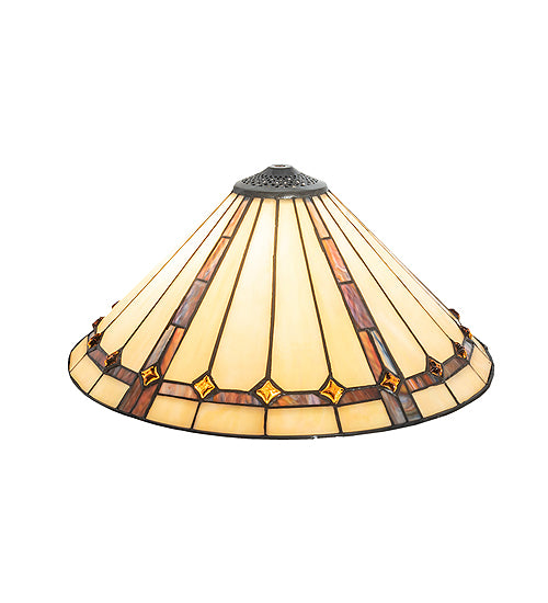 Meyda Tiffany Lighting 133548 Belvidere Shade Lamp Shade Bronze / Dark