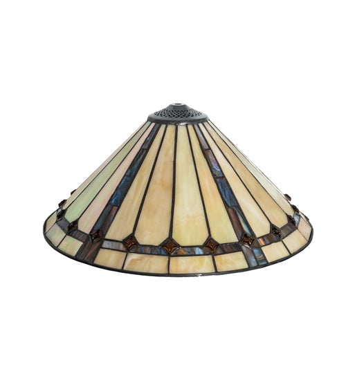 Meyda Tiffany Lighting 133548 Belvidere Shade Lamp Shade Bronze / Dark
