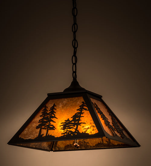Meyda Tiffany Tall Pines 133566 Pendant Light - Nickel