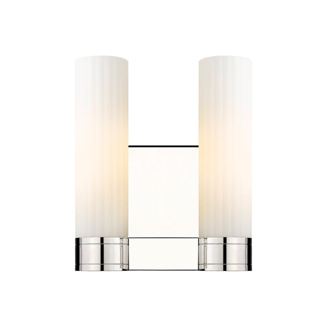 Innovations Downtown Urban 429-2W-PN-G429-11WH Bath Vanity Light 11 in. wide - Polished Nickel