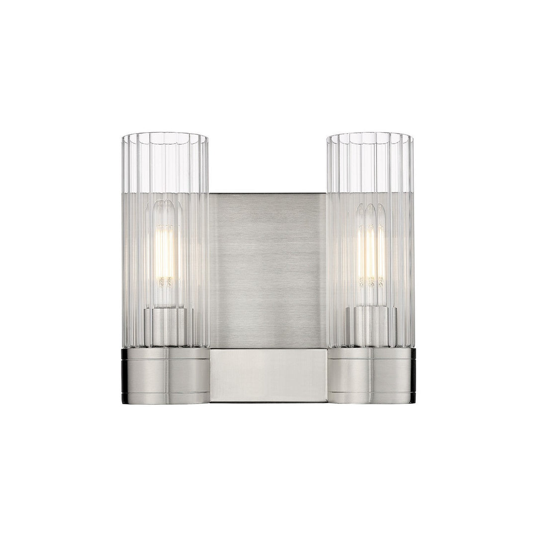 Innovations Downtown Urban 429-2W-SN-G429-8CL Bath Vanity Light 11 in. wide - Satin Nickel