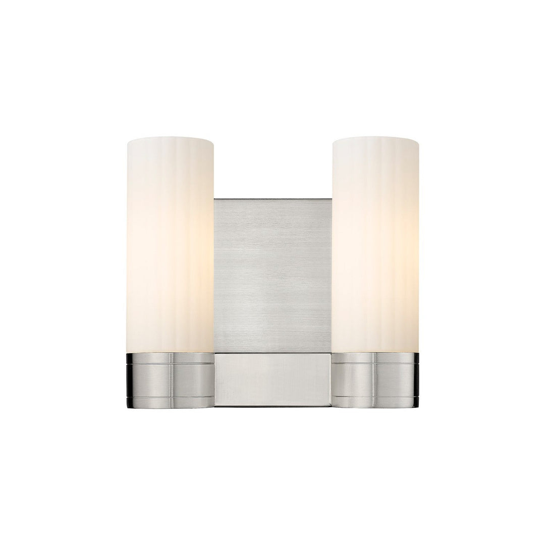 Innovations Downtown Urban 429-2W-SN-G429-8WH Bath Vanity Light 11 in. wide - Satin Nickel