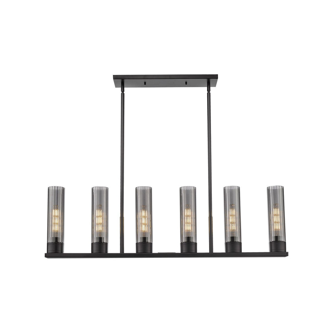 Innovations Downtown Urban 429-6I-BK-G429-8SM Pendant Light - Matte Black