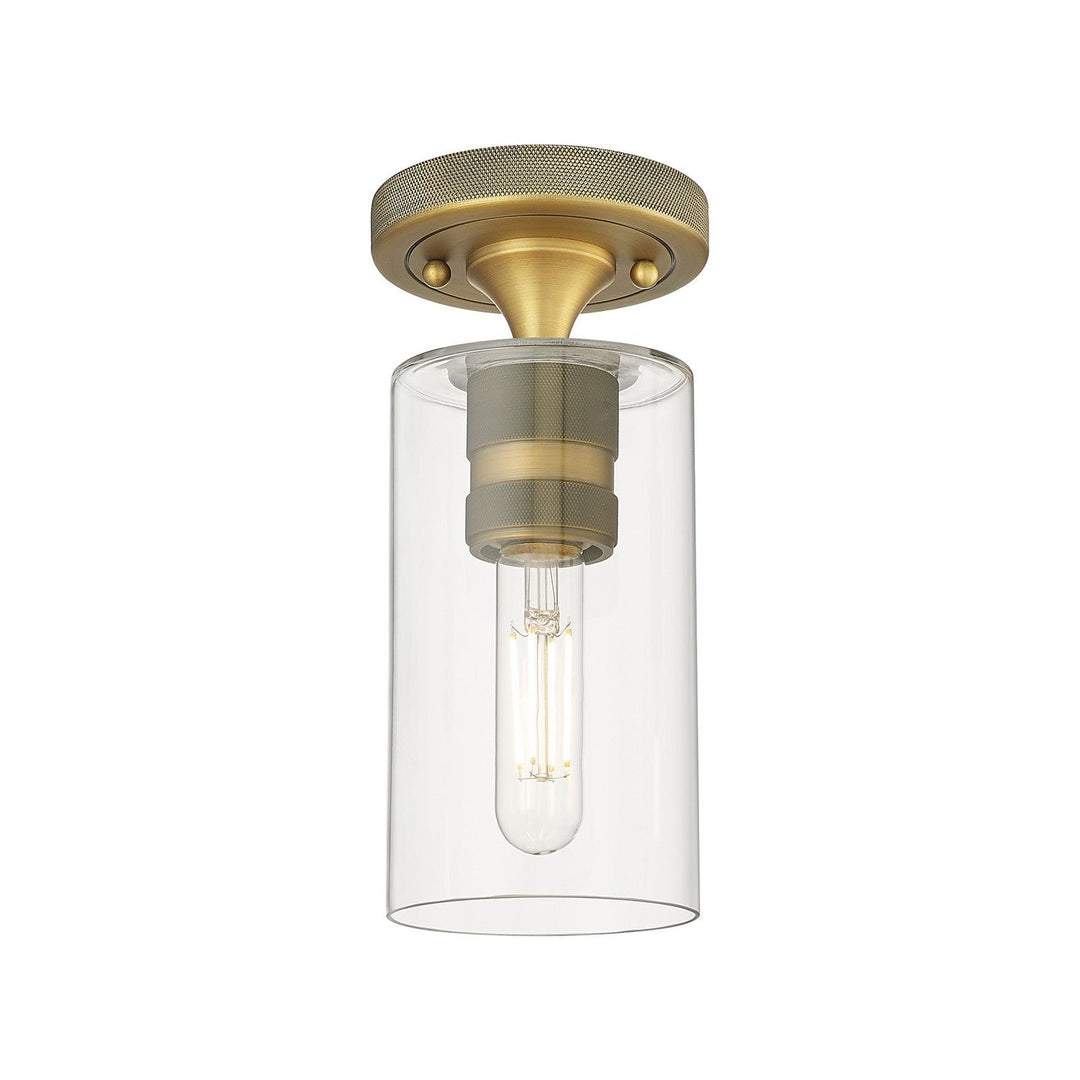 Innovations Downtown Urban 434-1F-BB-G434-7CL Ceiling Light - Brushed Brass