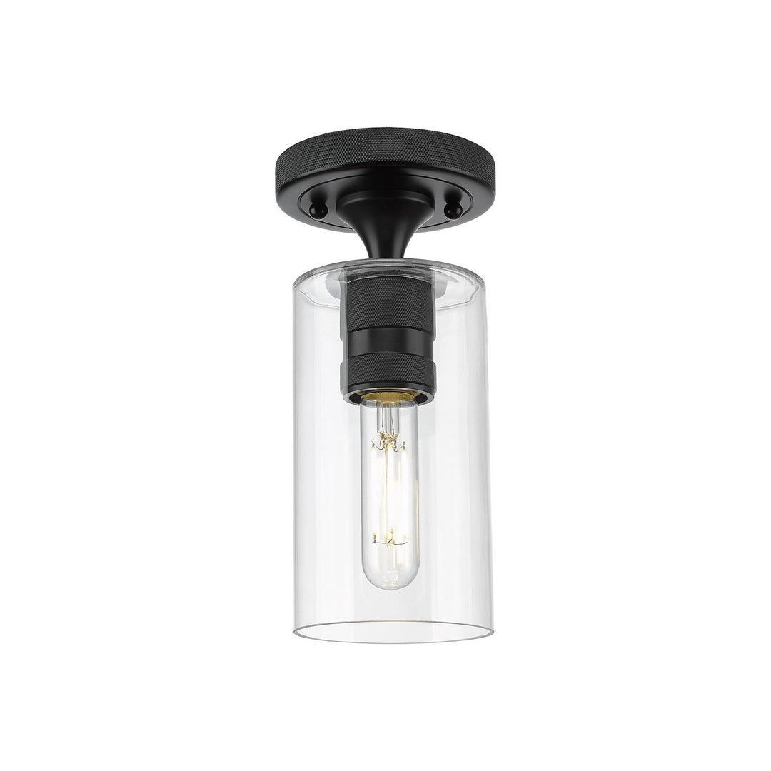Innovations Downtown Urban 434-1F-BK-G434-7CL Ceiling Light - Matte Black