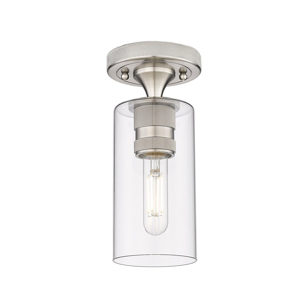 Innovations Downtown Urban 434-1F-SN-G434-7CL Ceiling Light - Satin Nickel