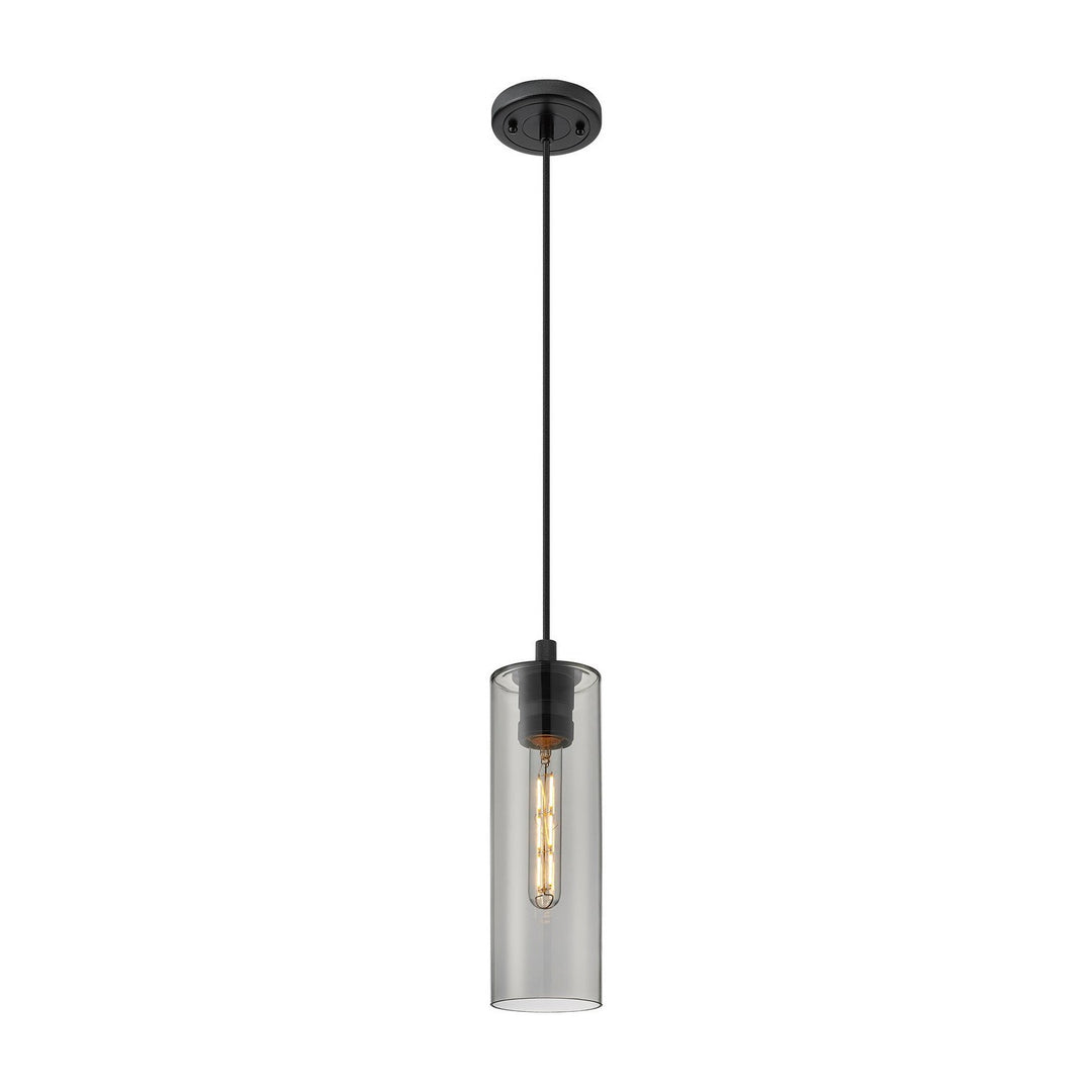 Innovations Downtown Urban 434-1P-BK-G434-12SM Pendant Light - Matte Black