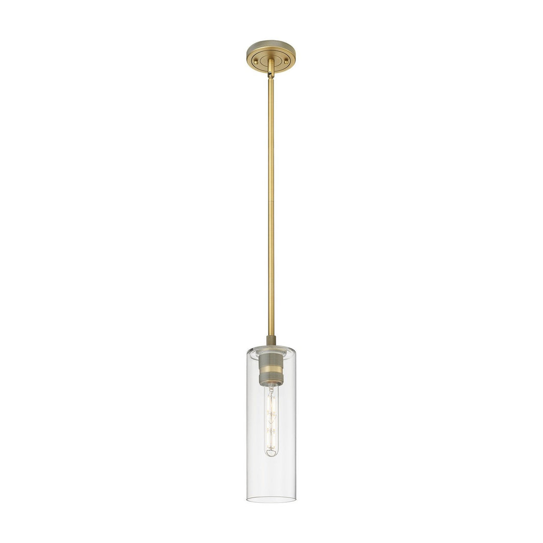 Innovations Downtown Urban 434-1S-BB-G434-12CL Pendant Light - Brushed Brass