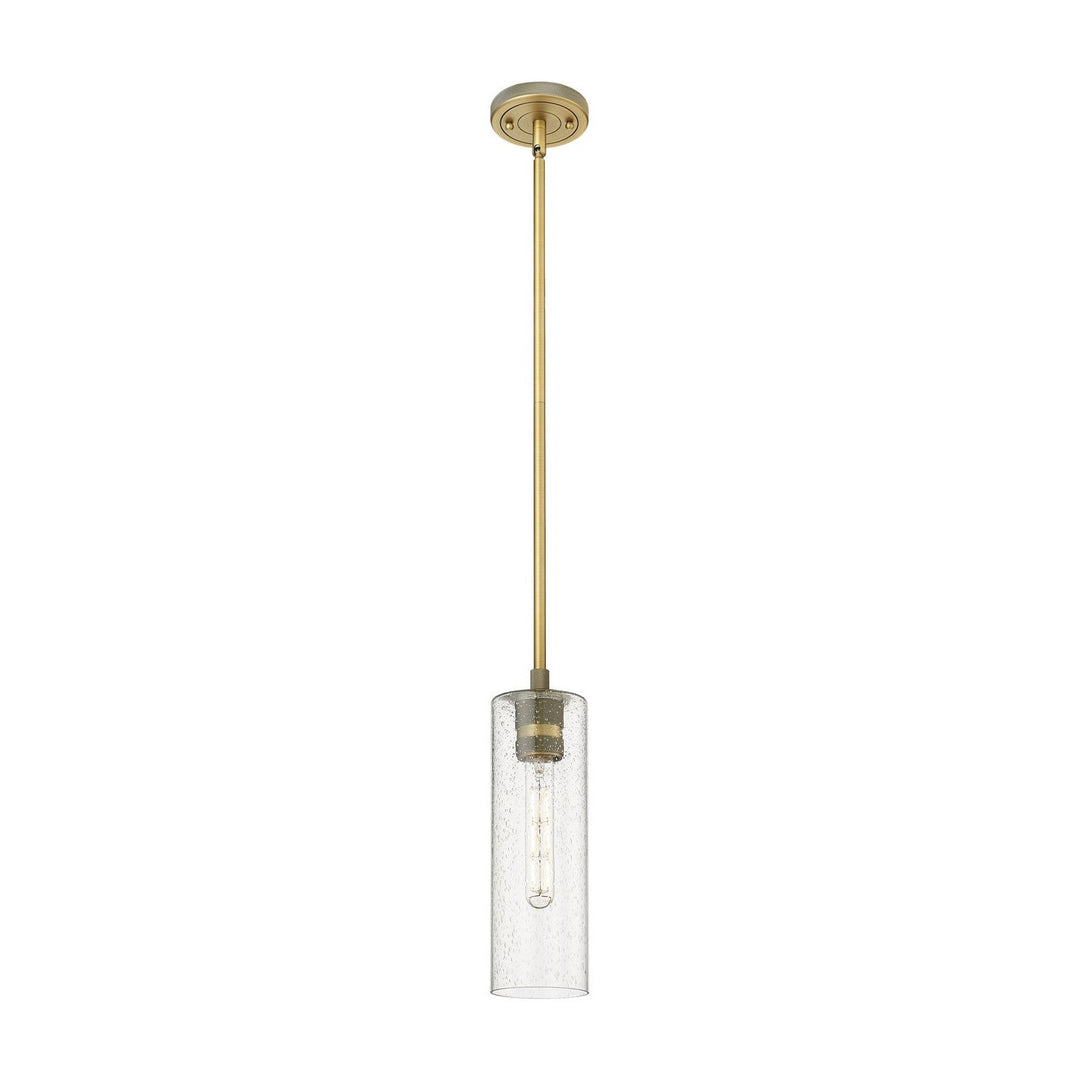 Innovations Downtown Urban 434-1S-BB-G434-12SDY Pendant Light - Brushed Brass