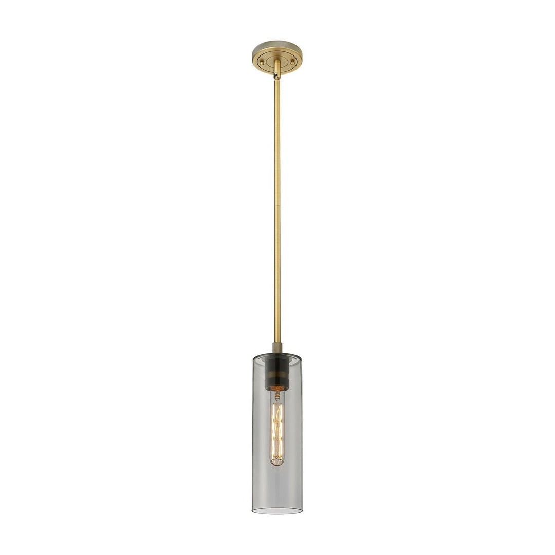 Innovations Downtown Urban 434-1S-BB-G434-12SM Pendant Light - Brushed Brass