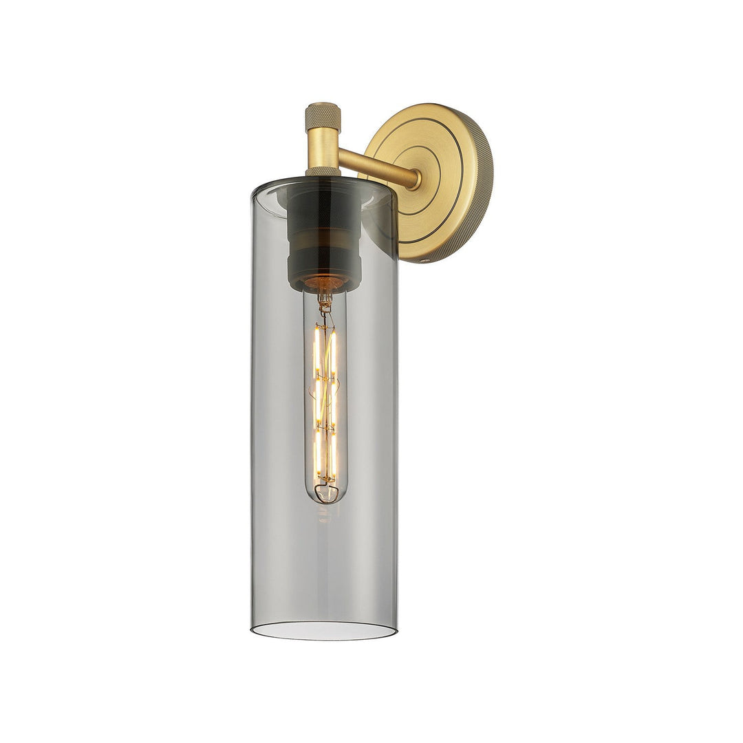 Innovations Downtown Urban 434-1W-BB-G434-12SM Wall Sconce Light - Brushed Brass