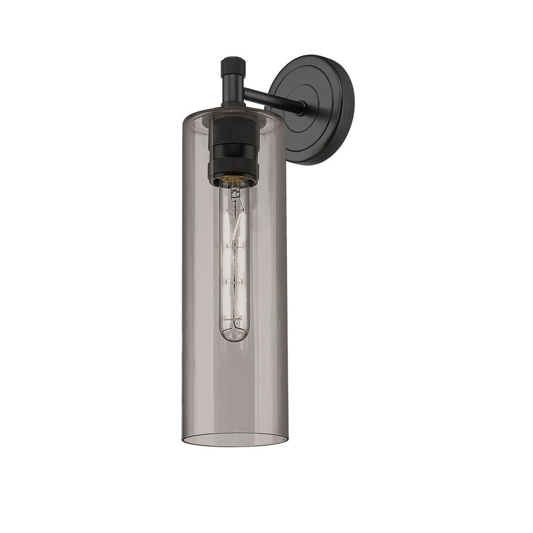 Innovations Downtown Urban 434-1W-BK-G434-12SM Wall Sconce Light - Matte Black