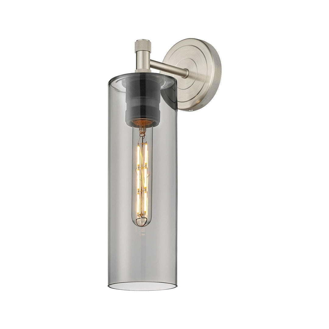 Innovations Downtown Urban 434-1W-SN-G434-12SM Wall Sconce Light - Satin Nickel